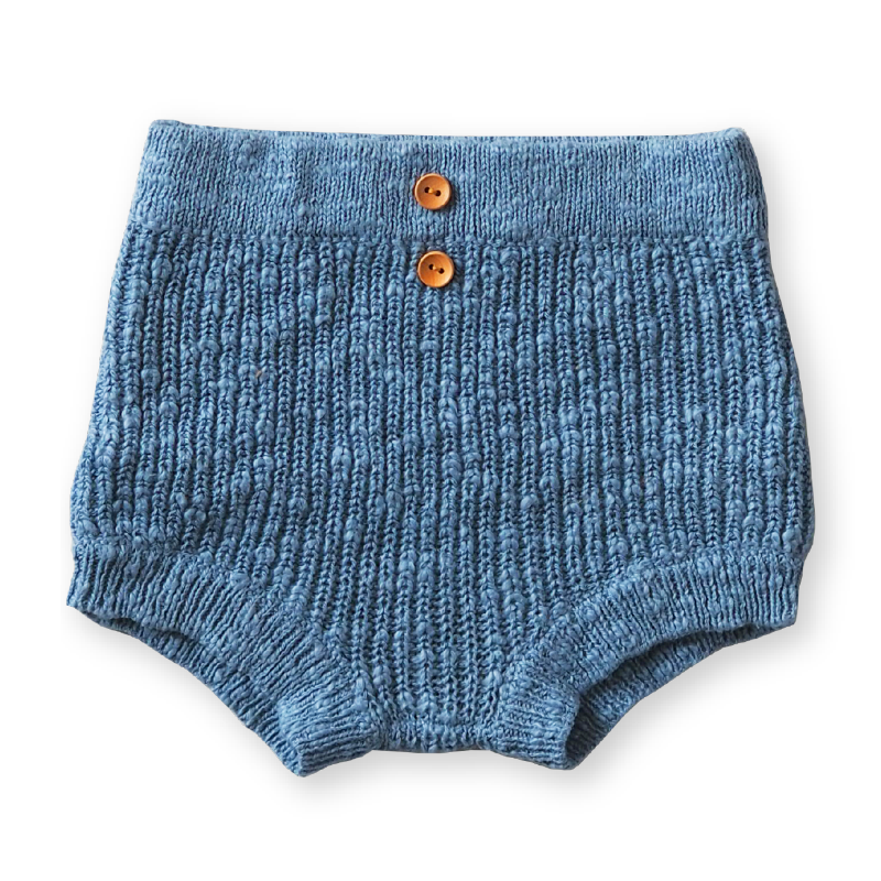 Grown Ribbed Bloomers - Cornflower