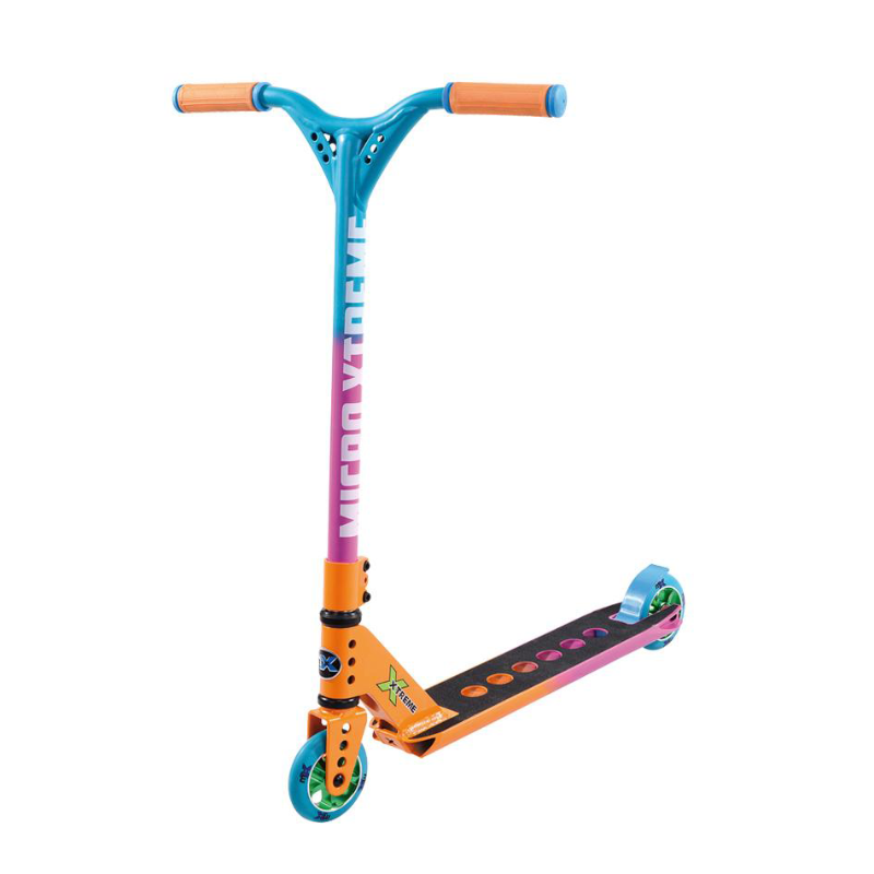 Micro mX Trixx Stunt Scooter - Rainbow Aqua