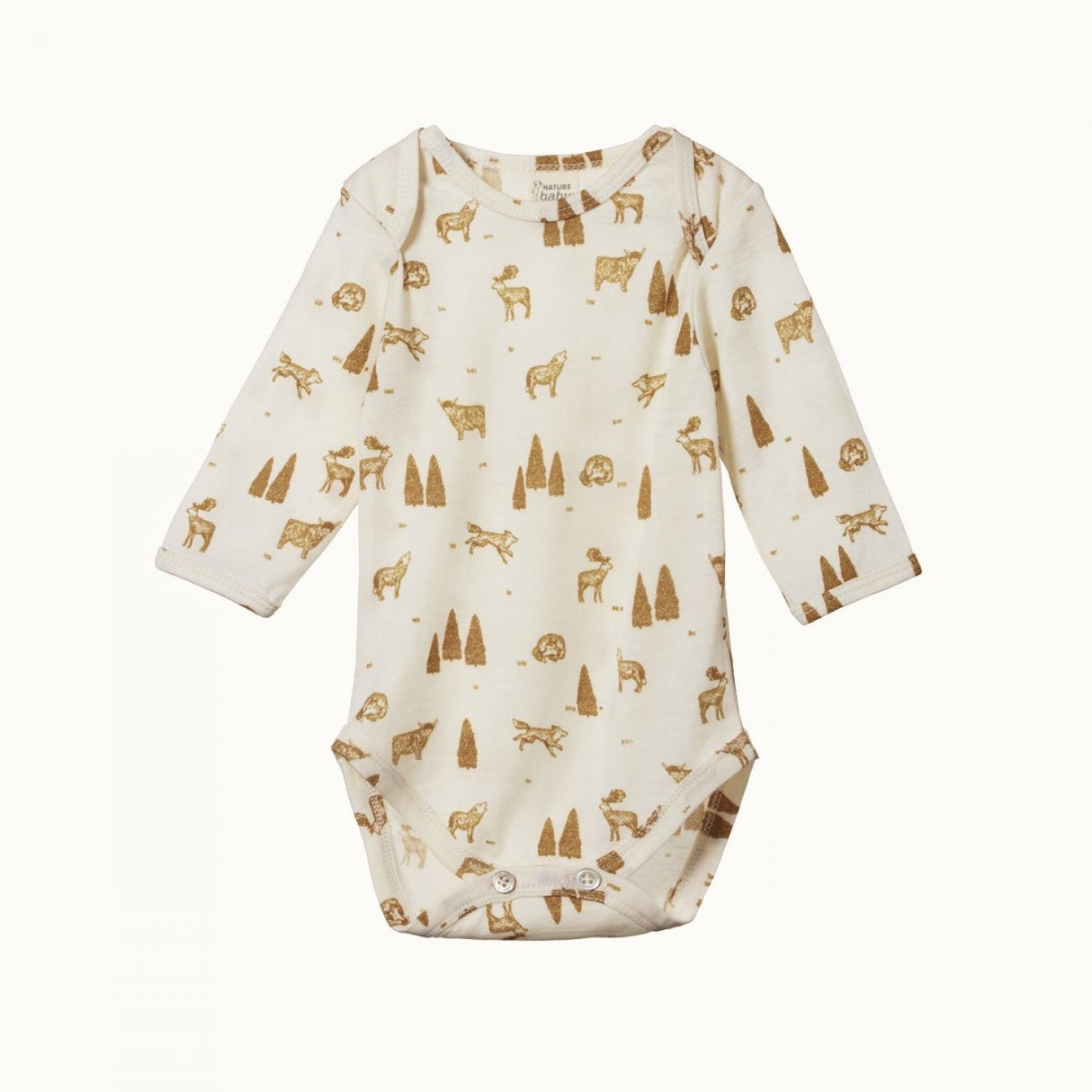 Nature Baby Merino L/S Bodysuit - Wilderness