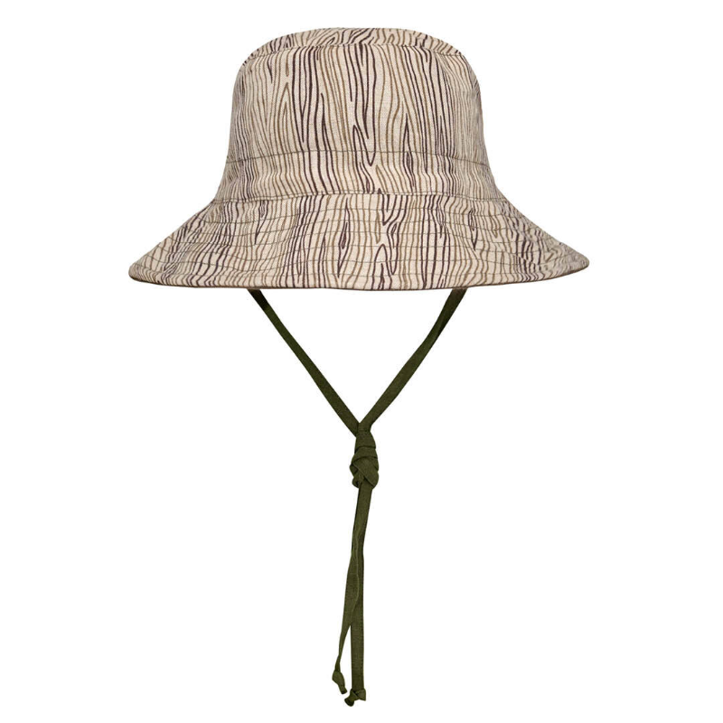 Bedhead Kids Reversible Sunhat - Explorer Bark/Olive