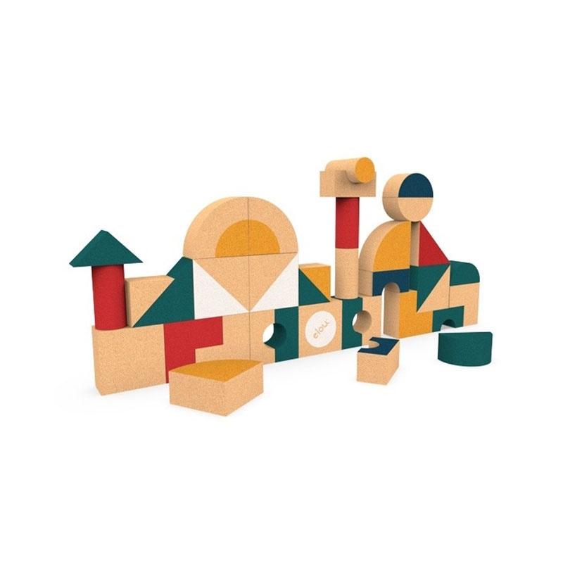 Elou Cork Blocks Shapes 36