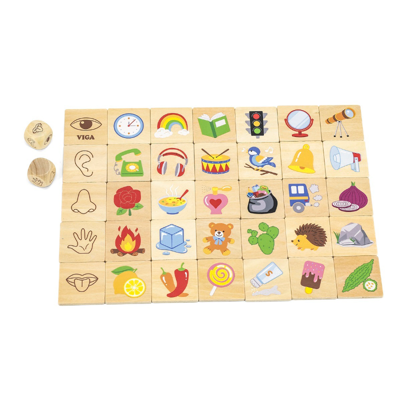 Wooden Learning Senses Puzzle Set