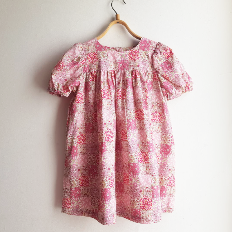 Shorties Full Sleeve Folk Dress Patchwork Print