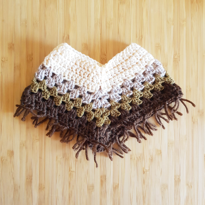 Shorties Dolls Boho Poncho - Medium fits 34cm doll