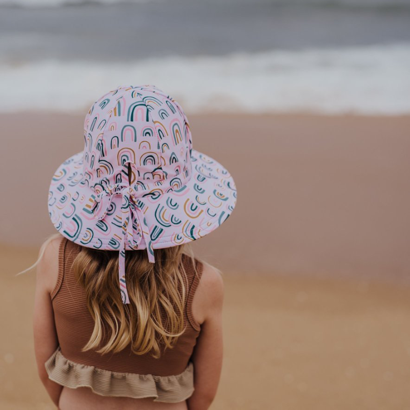 Acorn Swim Hat - Falling Rainbows
