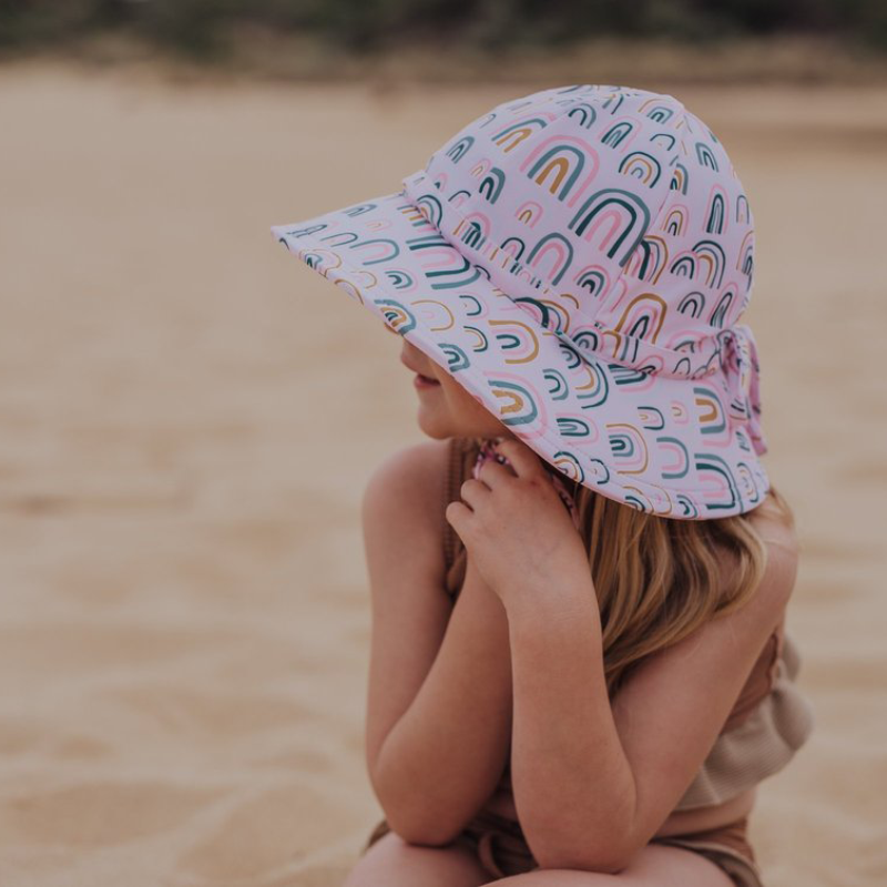 Acorn Swim Hat - Falling Rainbows