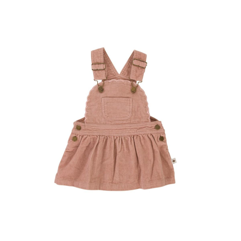 Peggy Cleo Pinafore - Dusty Pink