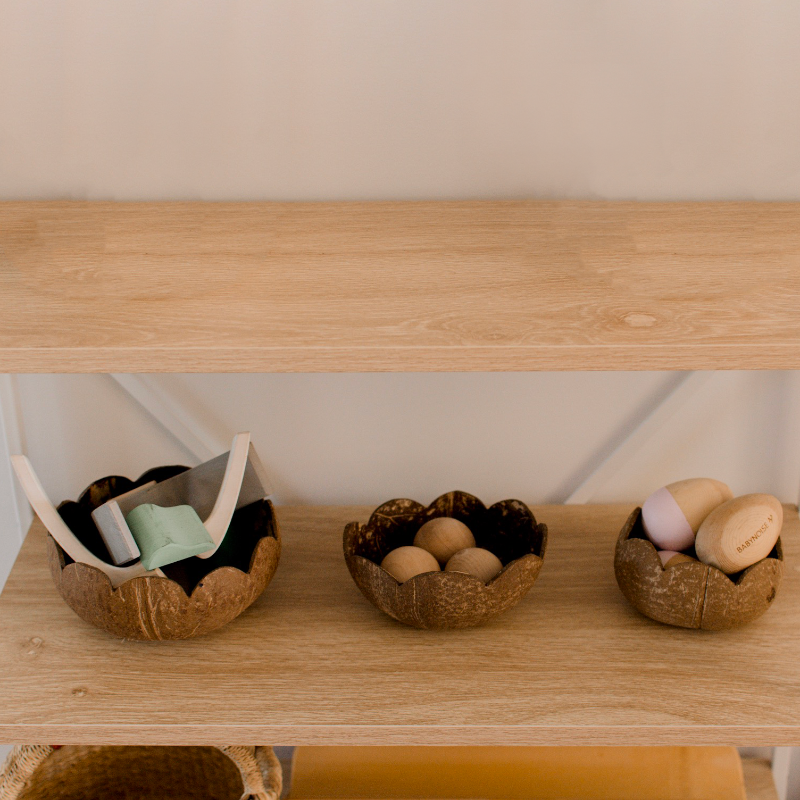 Q Toys Coconut Flower Bowls Set Of 3