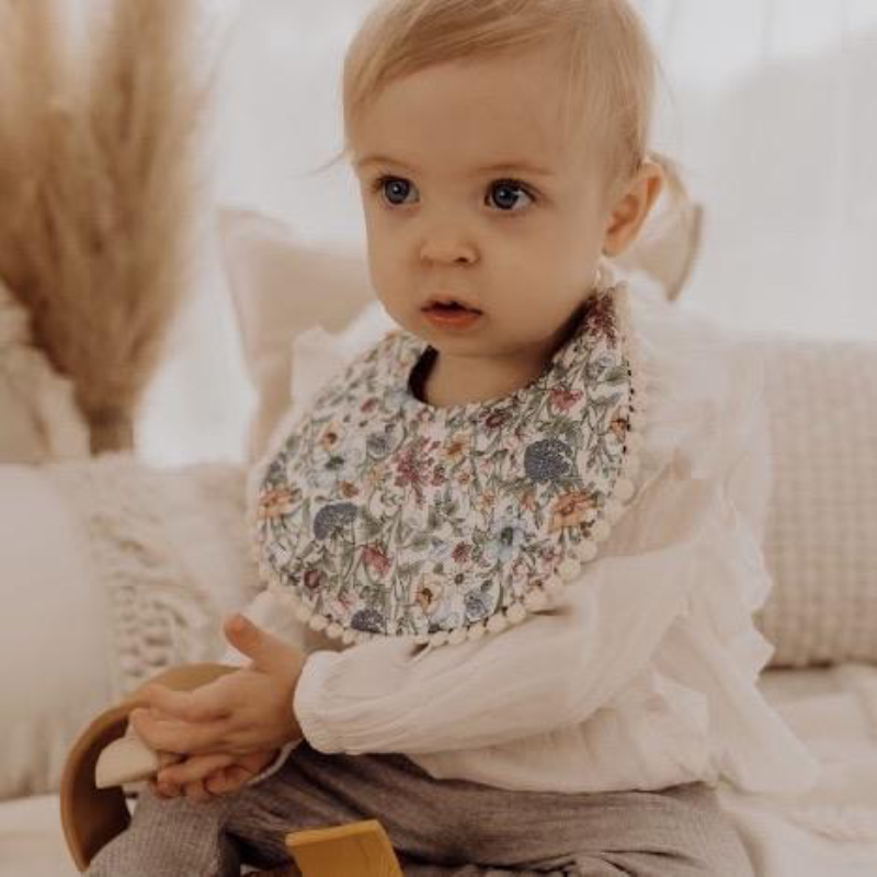 Josie Joan's Pom Pom Bib - Heidi