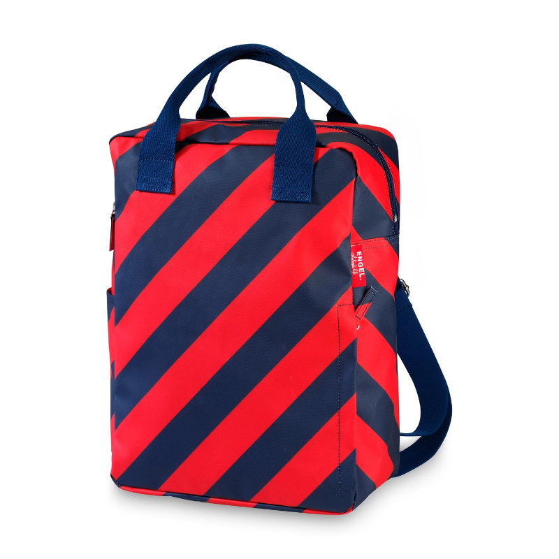 Engel Large Backpack - Navy/Red