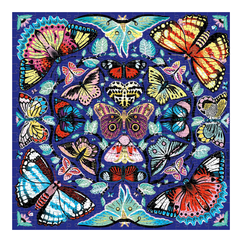 Mudpuppy 500PC Puzzle - Kaleido Butterflies