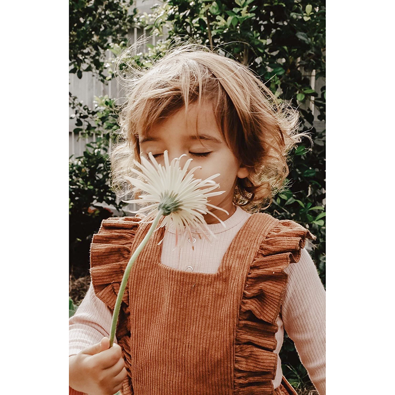 Ponchik Cord Dress - Maple Syrup