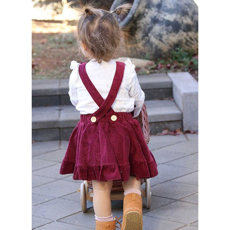 Ponchik Cord Dress - Mulberry