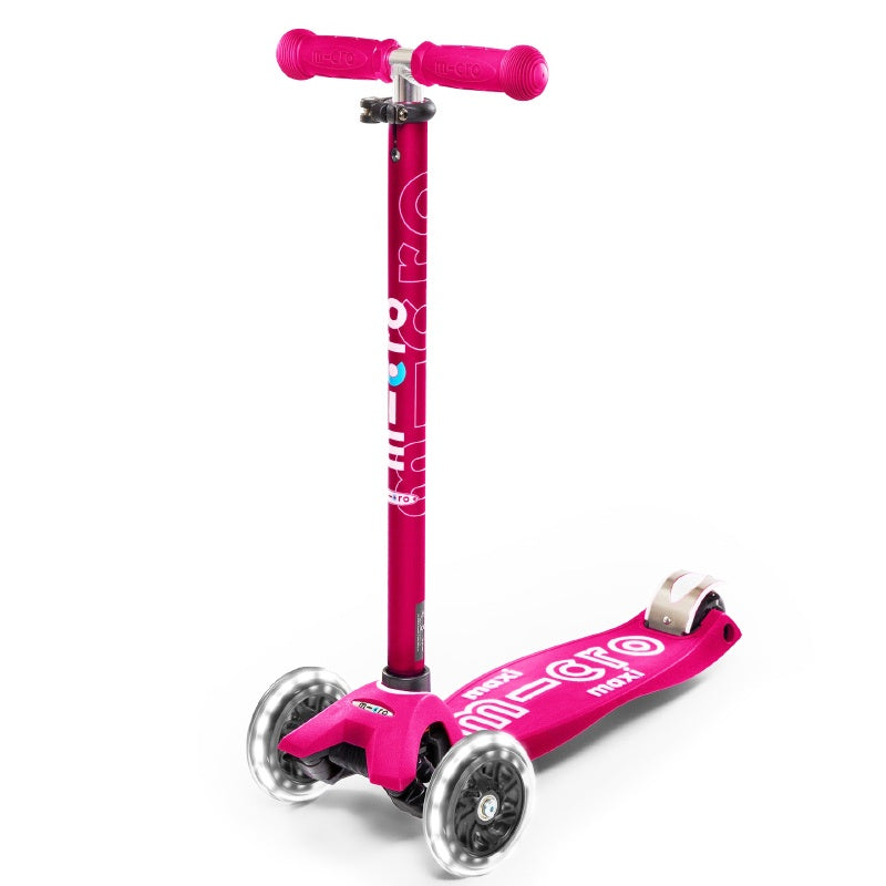 Micro Maxi Deluxe LED Scooter - Pink