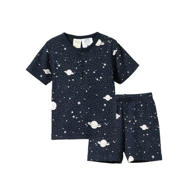 Nature Baby 2PC Short Sleeve Pyjamas - Galactic