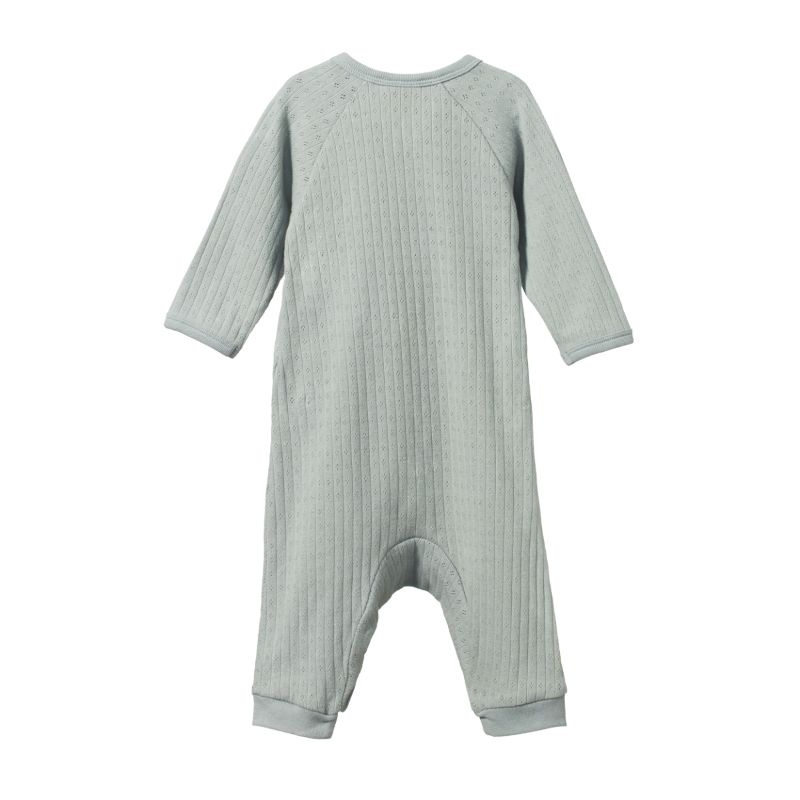 Nature Baby Kimono Stretch & Grow Pointelle - Moonrise