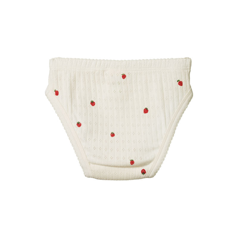Nature Baby Pointelle Knickers - Strawberry Fields