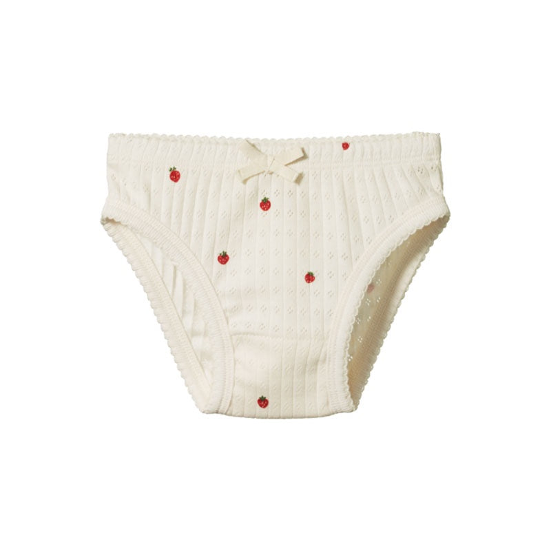 Nature Baby Pointelle Knickers - Strawberry Fields