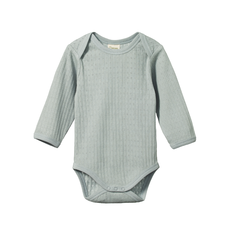 Nature Baby LS Bodysuit Pointelle - Moonrise