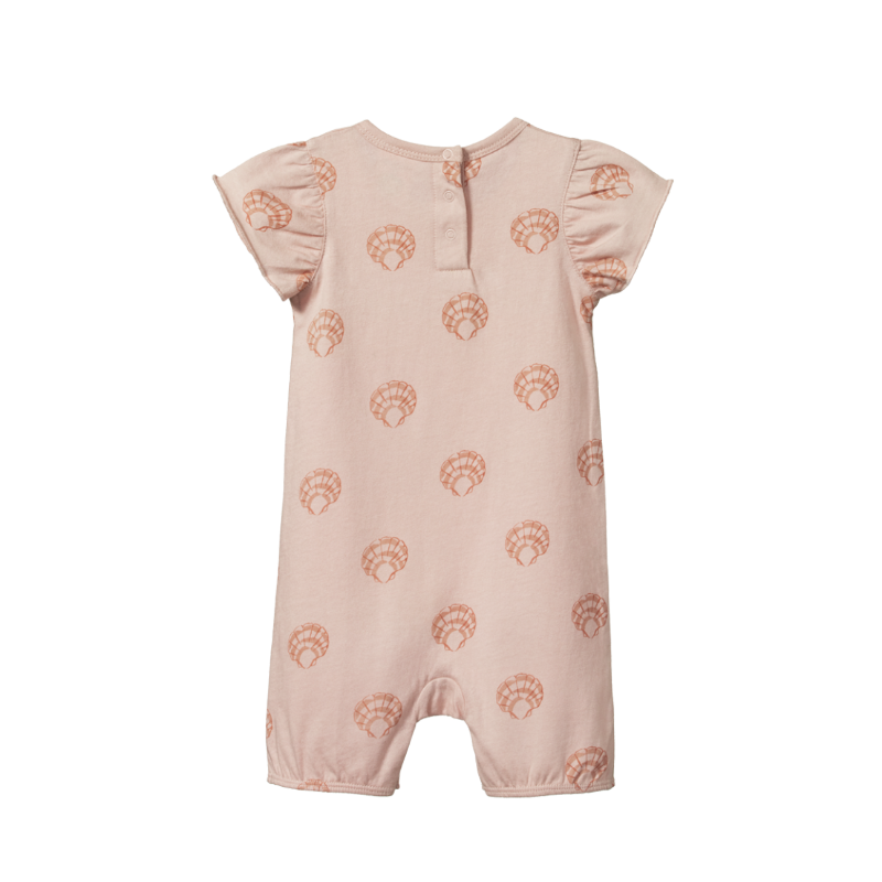 Nature Baby Tilly Suit - Rose Dust Scallop Shell