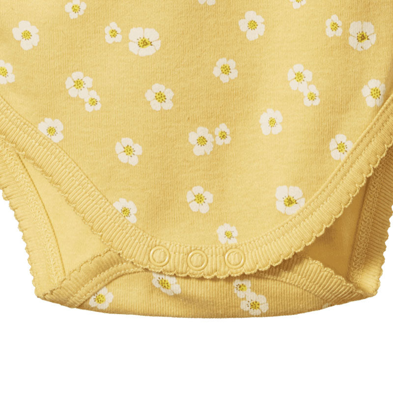 Nature Baby SS Kimono Bodysuit - Strawberry Flower