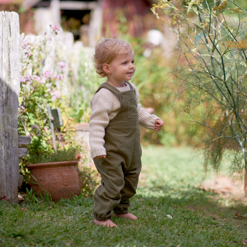 Nature Baby Tipper Overalls - Cypress