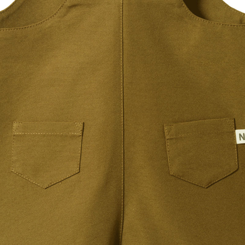 Nature Baby Tucker Shortie Overalls - Cactus