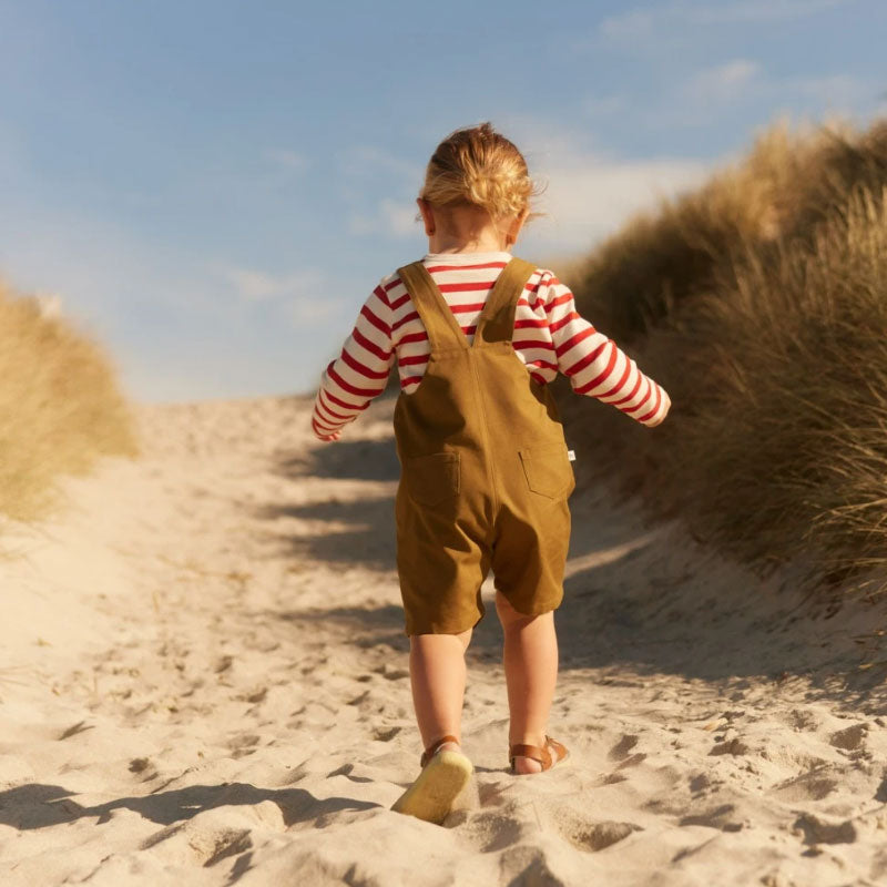 Nature Baby Tucker Shortie Overalls - Cactus