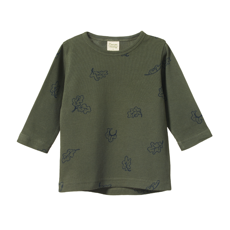 Nature Baby LS River Tee - Oak Leaf Thyme