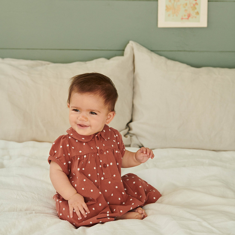 Nature Baby Jeanne Dress - Dottie Terracotta