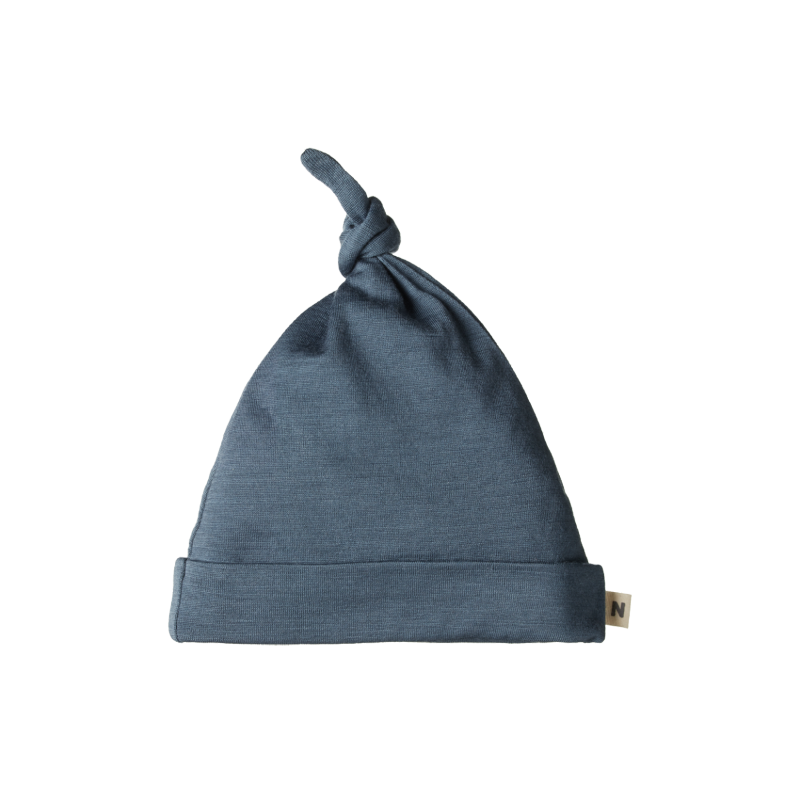 Nature Baby Merino Knotted Beanie - Stormy