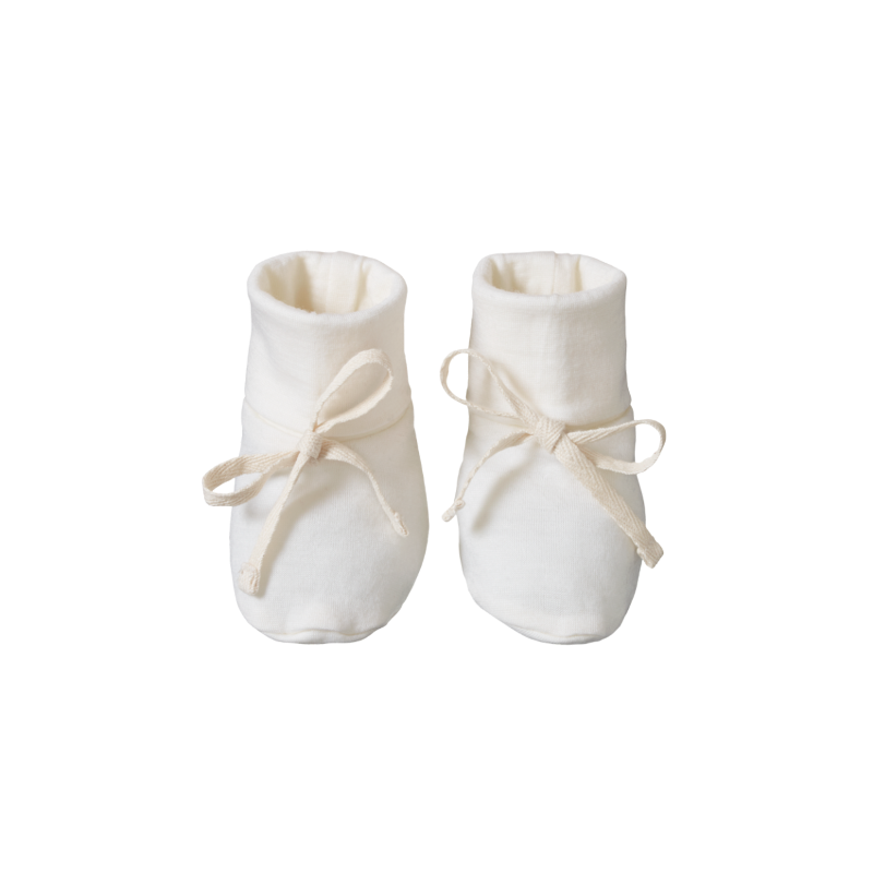 Nature Baby Merino Booties - Natural
