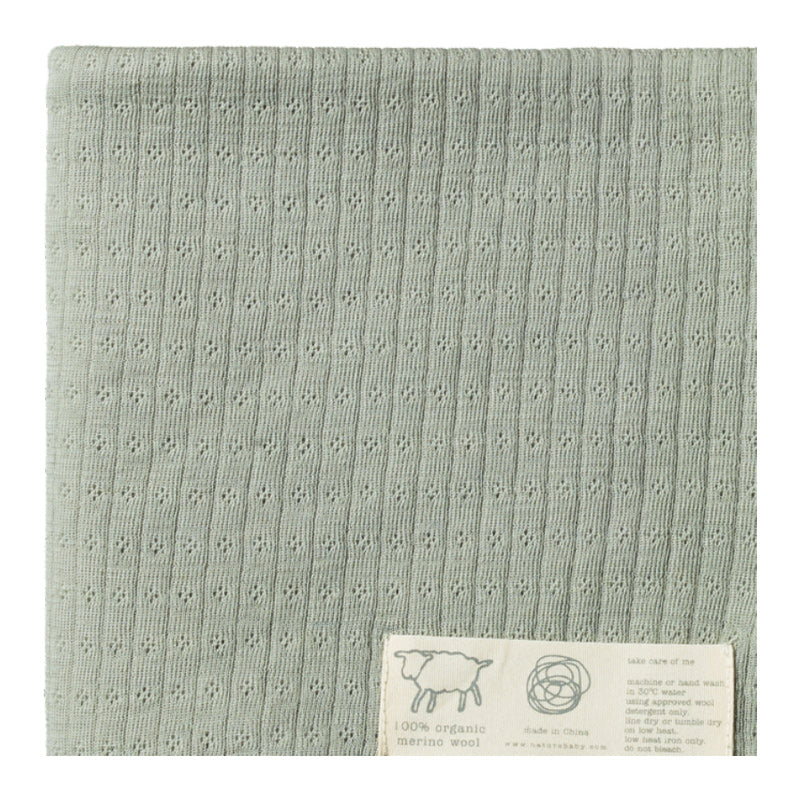 Nature Baby Wrap Merino Pointelle - Seedling
