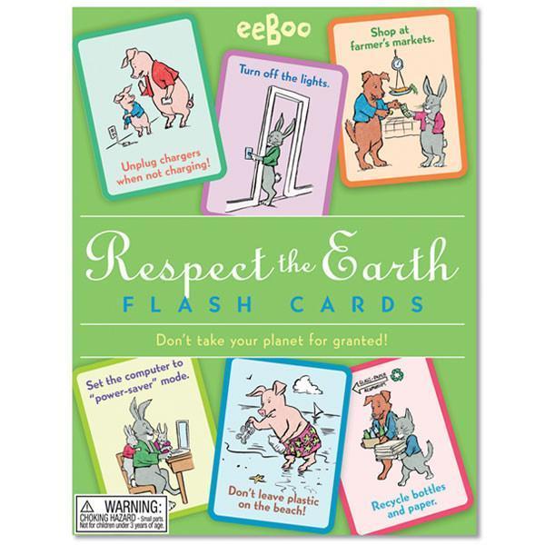 Respect the Earth Flash cards by Eeboo