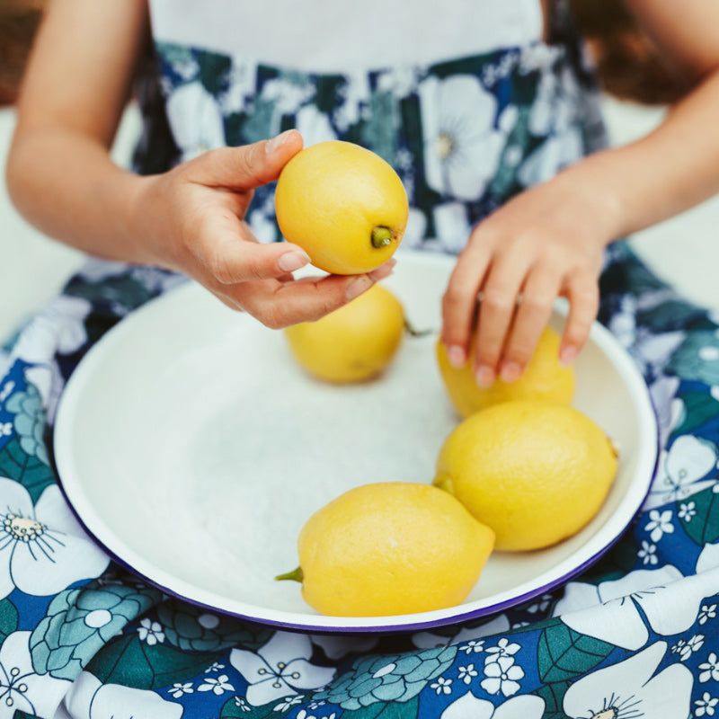 Peggy Poppie Dress - Dahlia Print Blue