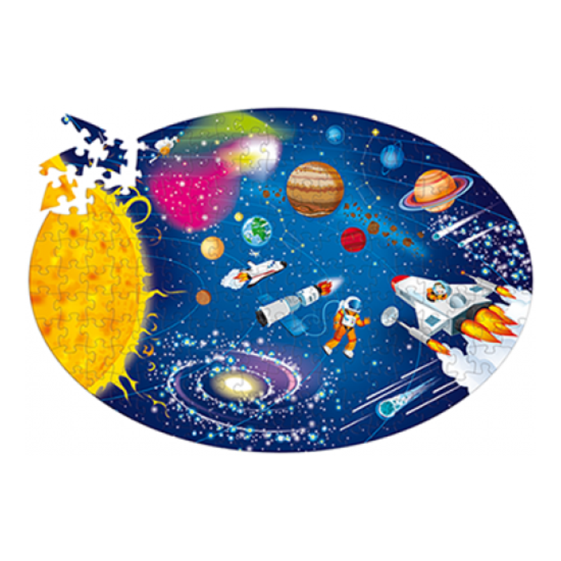 Travel Learn And Explore - Space Puzzle & Book Set 205PC