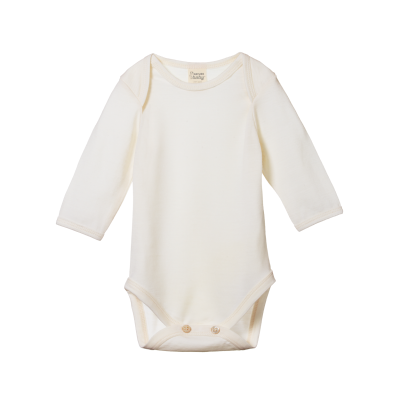 Nature Baby Merino LS Bodysuit - Natural