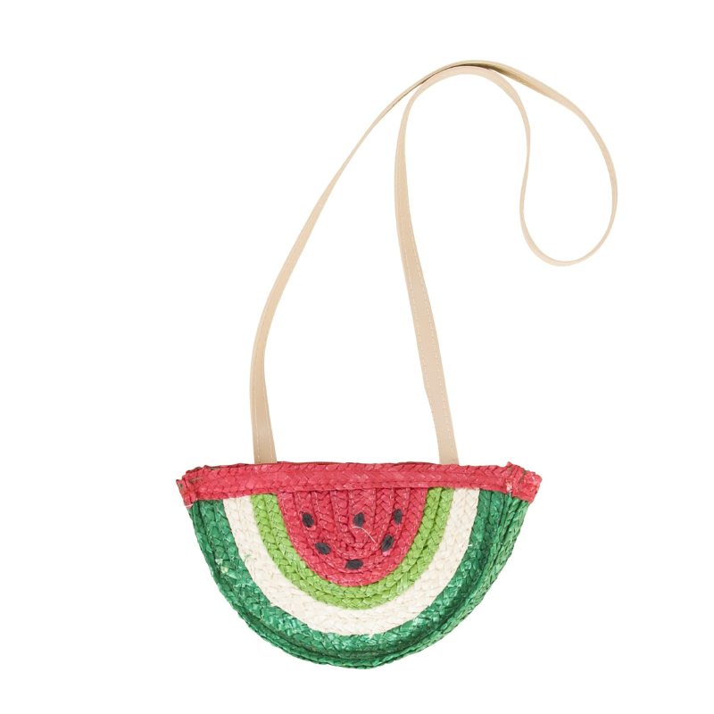 Acorn Watermelon Straw Bag