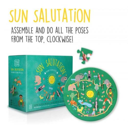 Yoga kids puzzle, Sun Salutation Puzzle in Shorties kids shop Sydneys inner west