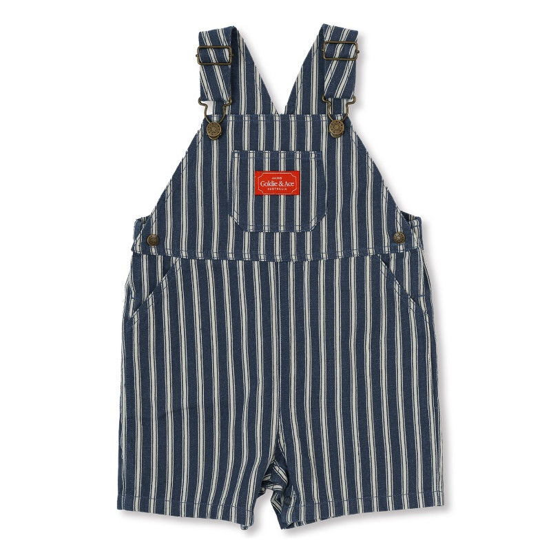 Goldie + Ace Burton Overalls - Railroad Stripe
