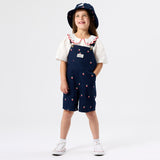 Goldie + Ace Burton Overalls - Mini Embroidered Strawberry