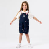 Goldie + Ace Burton Overalls - Mini Embroidered Strawberry