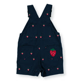 Goldie + Ace Burton Overalls - Mini Embroidered Strawberry