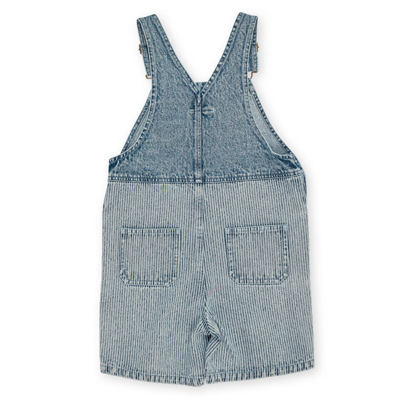 Goldie + Ace Burton Overalls - Denim Railroad