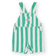 Goldie + Ace Button Burton Overalls - Happy Stripe