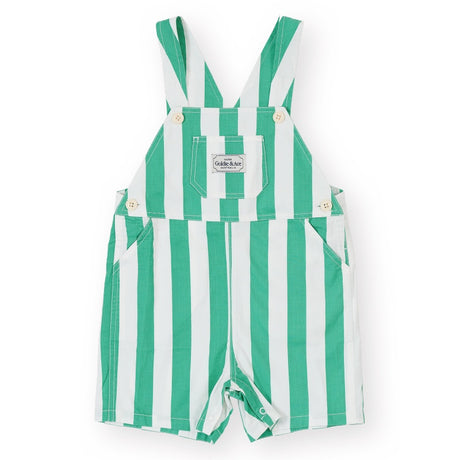 Goldie + Ace Button Burton Overalls - Happy Stripe
