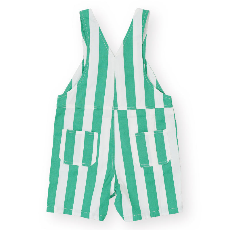 Goldie + Ace Button Burton Overalls - Happy Stripe