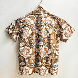 Shorties Disco Shirt Tan Hawaiian Cotton
