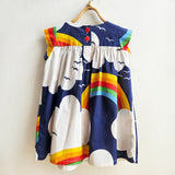 Shorties Rainbows and Clouds Vintage Fabric Dress
