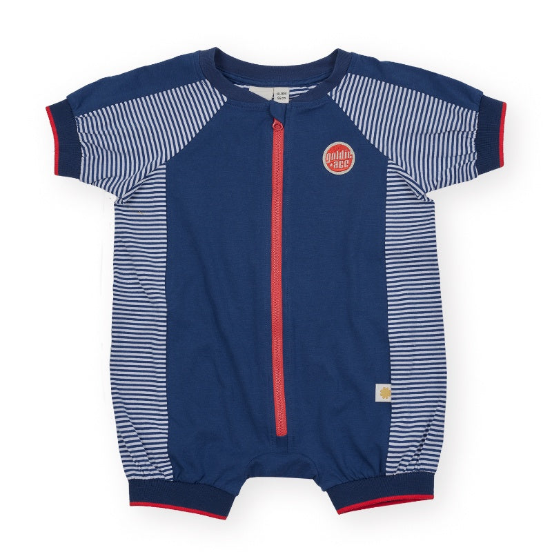 Goldie + Ace Relaxed Romper - Stripe